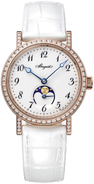 Breguet Classique Biały/Skóra Ø30 mm 9088BR-29-964-DD0D