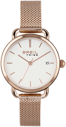 Breil Tribe Biały/Stal w kolorze różowego złota Ø32 mm EW0503
