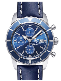 Breitling Superocean Heritage Chrono 46 Niebieski/Skóra Ø46 mm A1332016-C758-101X-A20BA.1