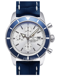 Breitling Superocean Heritage Chrono 46 Srebrny/Skóra Ø46 mm A1332016-G698-746P-A20BA.1
