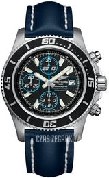 Breitling Superocean Chronograph II Czarny/Skóra Ø44 mm A1334102-BA83-105X-A20BASA.1