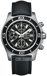 Breitling Superocean Chronograph II Czarny/Skóra Ø44 mm A1334102-BA84-226X-A20BASA.1