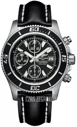 Breitling Superocean Chronograph II Czarny/Skóra Ø44 mm A1334102-BA84-435X-A20BASA.1