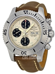 Breitling Superocean Chronograph Steelfish Srebrny/Skóra Ø44 mm A13341C3-G782-437X-A20BASA.1