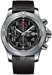 Breitling Super Avenger II Chronograph Czarny/Guma Ø48 mm A1337111.BC28.135S.A20S.1