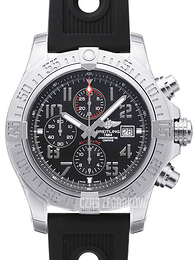 Breitling Super Avenger II Chronograph Czarny/Guma Ø48 mm A1337111.BC28.201S.A20D.2