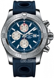 Breitling Super Avenger II Chronograph Niebieski/Guma Ø48 mm A1337111.C871.205S.A20D.2