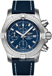 Breitling Avenger Chronograph 43 Niebieski/Skóra Ø43 mm A13385101C1X2