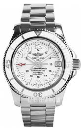 Breitling Superocean II 36 Biały/Stal Ø36 mm A17312D2-A775-179A