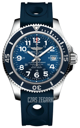 Breitling Superocean II 42 Niebieski/Guma Ø42 mm A17365D1-C915-203S-A18D.2