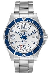 Breitling Superocean 42 Biały/Stal Ø42 mm A17366D81A1A1
