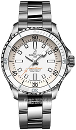 Breitling Superocean Automatic 36 Biały/Stal Ø36 mm A17377211A1A1