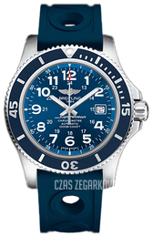 Breitling Superocean II 44 Niebieski/Guma Ø44 mm A17392D8-C910-228S-A20SS.1