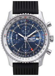 Breitling Navitimer World Niebieski/Guma Ø46 mm A2432212-C651-252S-A20D.2