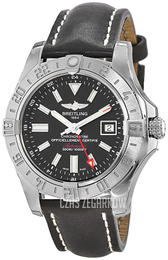 Breitling Avenger II GMT Czarny/Skóra Ø43 mm A3239011-BC35-435X-A20BA.1