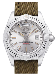 Breitling Galactic 44 Kremowy/Tkanina Ø44 mm A45320B9-G797-106W-A20BA.1