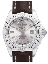Breitling Galactic 44 Kremowy/Skóra Ø44 mm A45320B9-G797-437X-A20BA.1