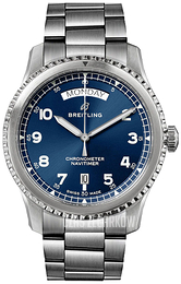 Breitling Navitimer Automatic Day Date Niebieski/Stal Ø41 mm A45330101C1A1