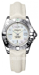 Breitling Galactic 32 Biały/Skóra Ø31.8 mm A71356L2.A708.235X.A14BA.1