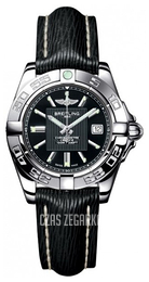 Breitling Galactic 32 Czarny/Skóra Ø31.8 mm A71356L2.BA10.208X.A14BA.1