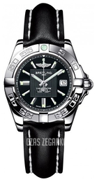 Breitling Galactic 32 Czarny/Skóra Ø31.8 mm A71356L2.BA10.408X.A14BA.1