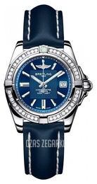 Breitling Galactic 32 Niebieski/Skóra Ø31.8 mm A71356LA.C811.116X.A14BA.1