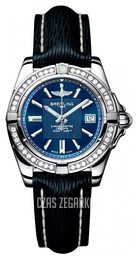 Breitling Galactic 32 Niebieski/Skóra Ø31.8 mm A71356LA.C811.210X.A14BA.1