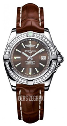 Breitling Galactic 32 Brązowy/Skóra Ø31.8 mm A71356LA.Q579.778P.A14BA.1