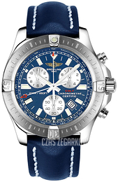 Breitling Colt Chronograph Niebieski/Skóra Ø44 mm A73388111C1X1