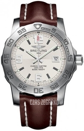 Breitling Colt 44 Srebrny/Skóra Ø44 mm A7438710-G743-437X-A20BASA.1