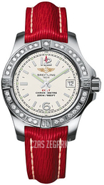 Breitling Colt 33 Biały/Skóra Ø33 mm A7738853-G793-209X