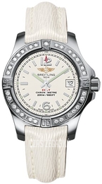 Breitling Colt 33 Srebrny/Skóra Ø33 mm A7738853-G793-235X-A14BA.1