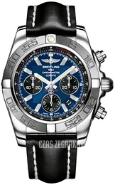 Breitling Chronomat 44 Niebieski/Skóra Ø44 mm AB011011-C789-435X-A20BA.1