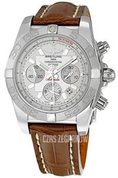 Breitling Chronomat 44 Srebrny/Skóra Ø44 mm AB011011-G684-739P-A20BA.1