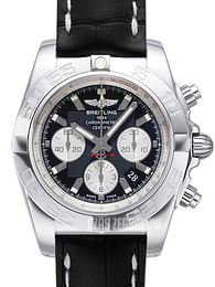 Breitling Chronomat 44 Czarny/Skóra Ø44 mm AB011012-B967-743P-A20BA.1