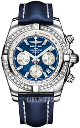 Breitling Chronomat 44 Niebieski/Skóra Ø44 mm AB011053-C788-105X-A20BA.1