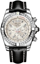 Breitling Chronomat 44 Srebrny/Skóra Ø44 mm AB011053-G684-435X-A20BA.1