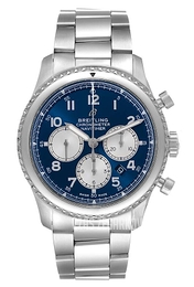 Breitling Navitimer Chronograph Niebieski/Stal Ø43 mm AB0117131C1A1