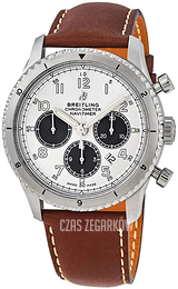 Breitling Navitimer 8 B01 Chronograph 43 Srebrny/Skóra Ø43 mm AB01171A1G1X1