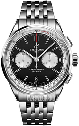 Breitling Premier B01 Chronograph 42 Czarny/Stal Ø42 mm AB0118371B1A1