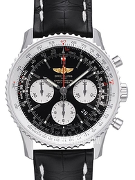 Breitling Navitimer 01 Czarny/Skóra Ø43 mm AB012012-BB01-743P-A20BA.1