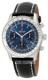 Breitling Navitimer 01 Niebieski/Skóra Ø43 mm AB0121211C1P1