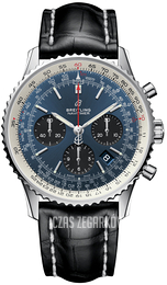 Breitling Navitimer 1 B01 Chronograph 43 Niebieski/Skóra Ø43 mm AB0121211C1P3