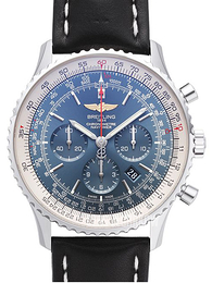 Breitling Navitimer 01 46mm Niebieski/Skóra Ø46 mm AB012721-C889-441X-A20BA.1