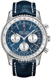 Breitling Navitimer 01 46Mm Niebieski/Skóra Ø46 mm AB0127211C1P1
