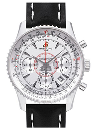 Breitling Montbrillant 01 Srebrny/Skóra Ø40 mm AB013012-G709-428X-A18BA.1