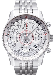 Breitling Montbrillant 01 Srebrny/Stal Ø40 mm AB013012-G735-448A