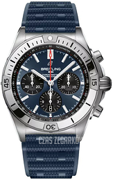 Breitling Chronomat B01 42 Niebieski/Guma Ø42 mm AB0134101C1S1