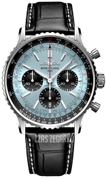 Breitling Navitimer B01 Chronograph 43 Niebieski/Skóra Ø43 mm AB0138241C1P1