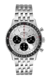 Breitling Navitimer B01 Chronograph 43 Srebrny/Stal Ø43 mm AB0138241G1A1